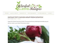 Tablet Screenshot of colorfulrecipes.com